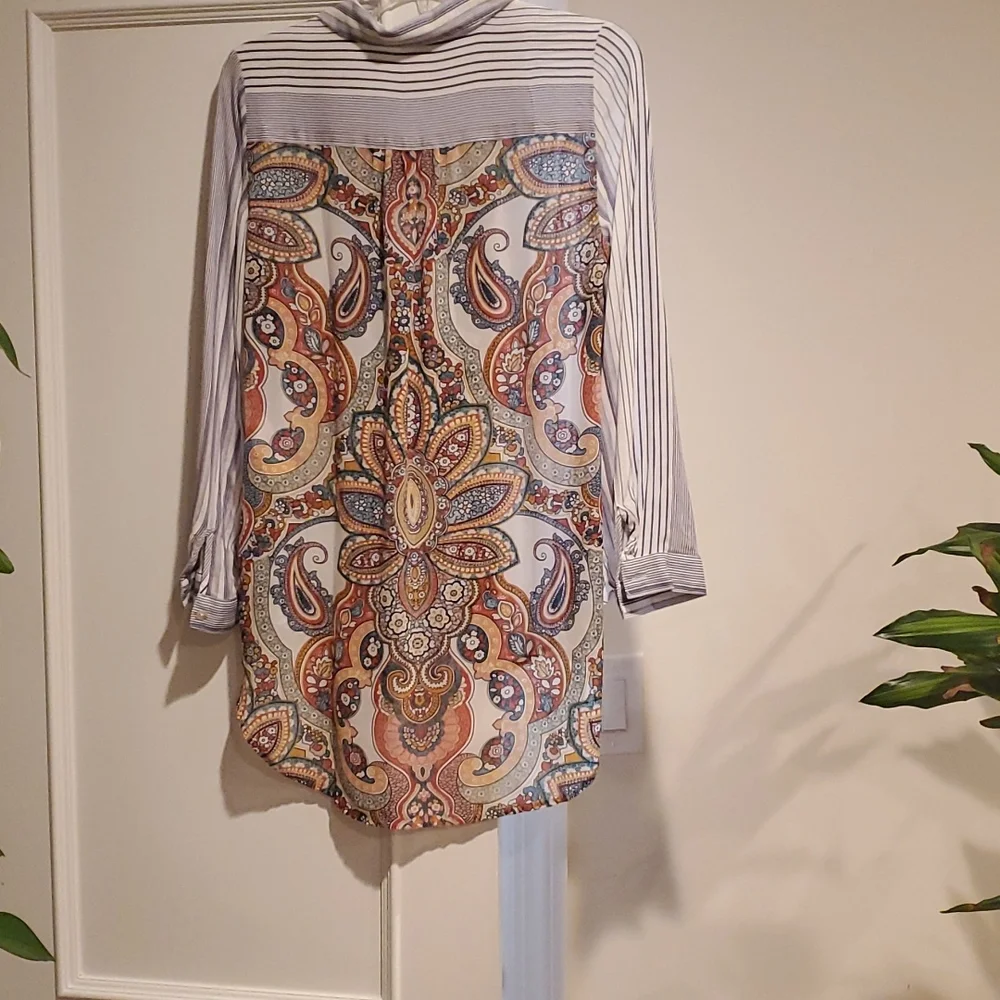 Chicos oversized flowy button down shirt - Picture 3 of 6
